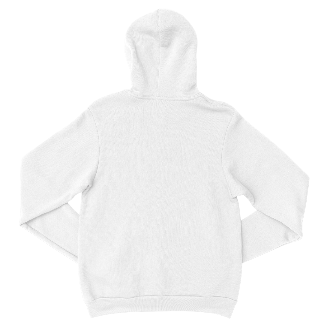 White 4Reign Hoodie with Black logo