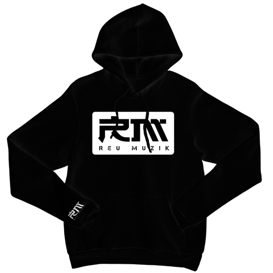 Black Hoodie with Reu Muzik Logo