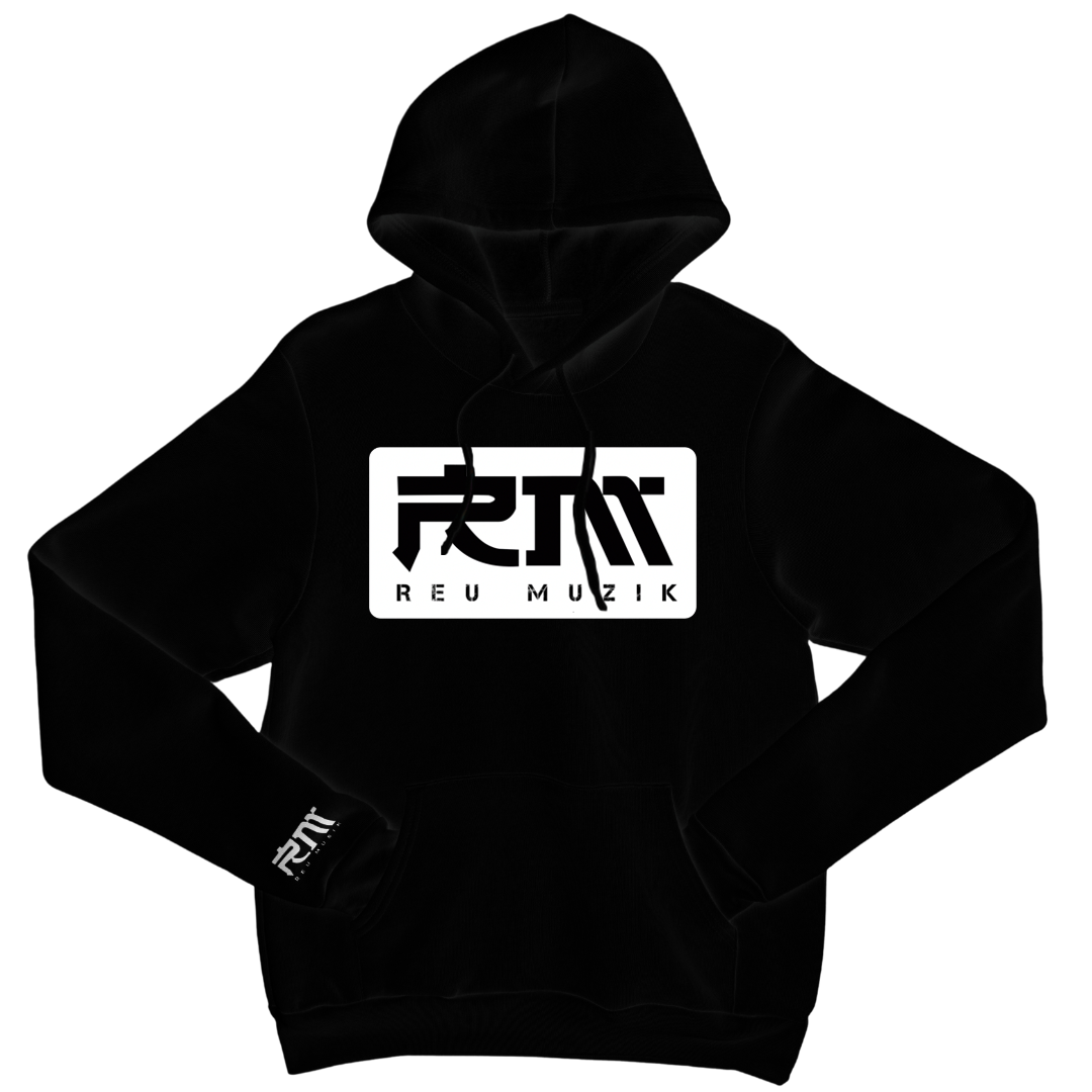 Black Hoodie with Reu Muzik Logo